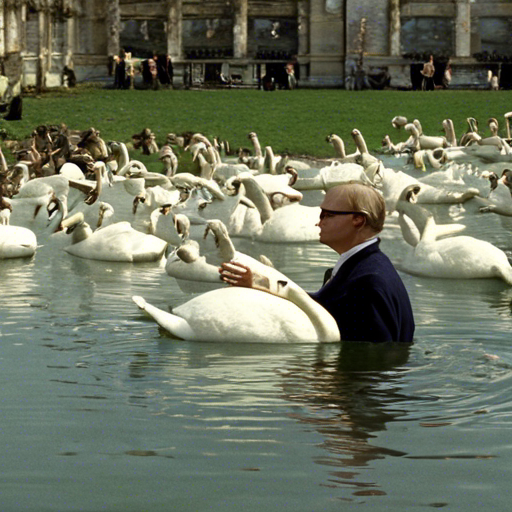Man with Swans