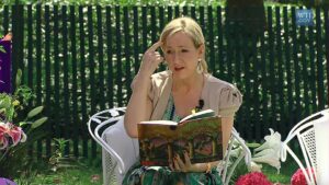 Header Photo: Author J.K. Rowling reads from Harry Potter and the Sorcerer's Stone at the Easter Egg Roll at White House. Screenshot taken from official White House video.