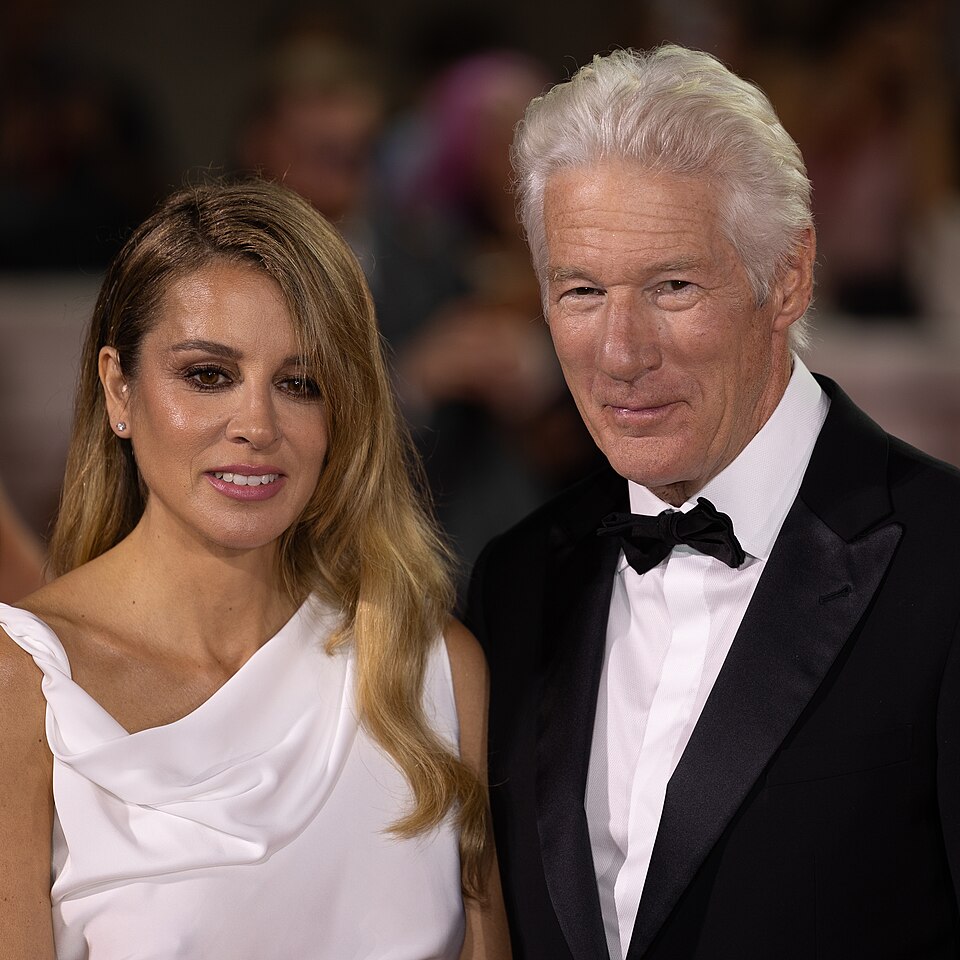 Alejandra Silva and Richard Gere at the 81st Venice International Film Festival